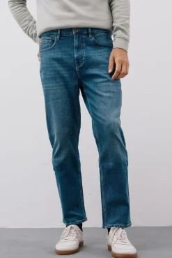 Hombre Cortefiel Vaqueros>Pantalón vaquero straight fit