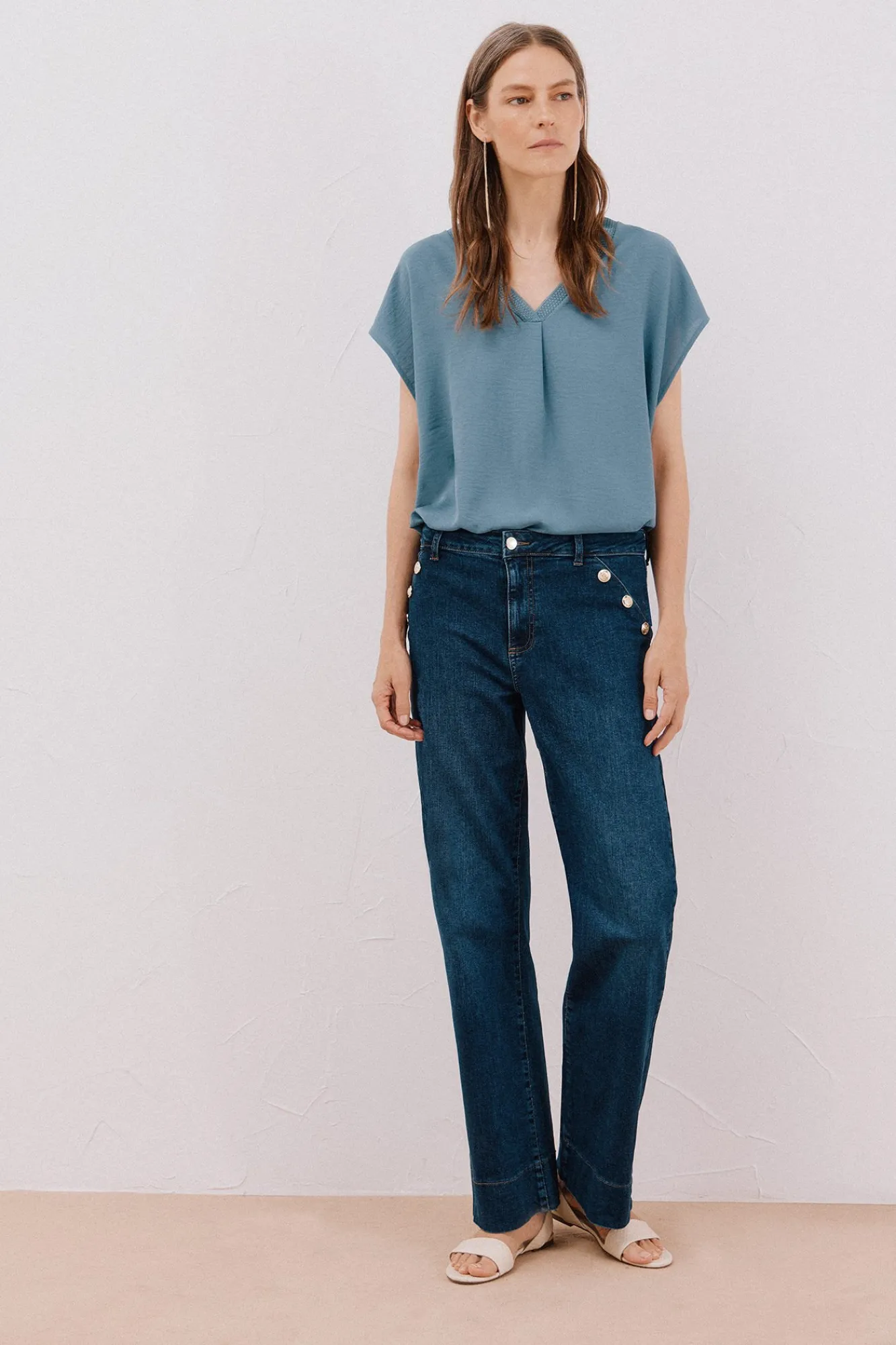 Mujer Cortefiel Vaqueros|Pantalones>Pantalones buttons