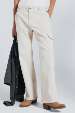 Mujer Springfield Pantalones>Pantalones cargo algodón