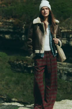 Mujer Springfield Pantalones>Pantalones jogger cuadros