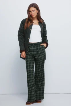 Mujer Springfield Pantalones>Pantalones jogger cuadros
