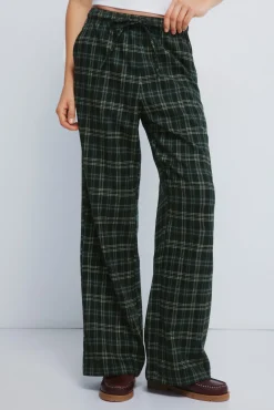 Mujer Springfield Pantalones>Pantalones jogger cuadros