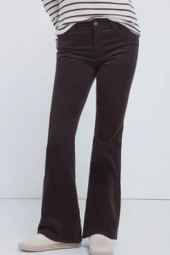 Mujer Springfield Pantalones>Pantalones pana low flare