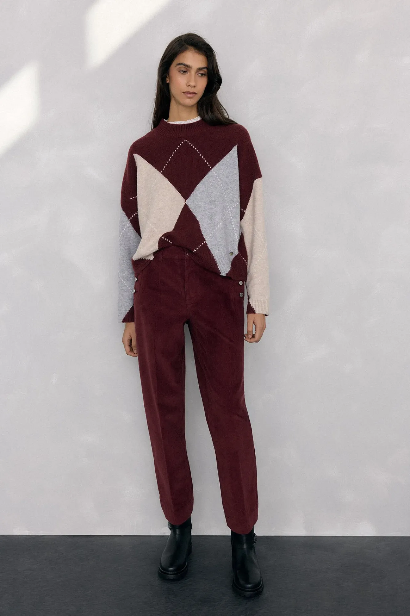 Mujer Pedro del Hierro Pantalones>Pantalones pana slim classic