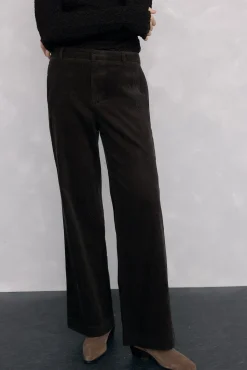 Mujer Pedro del Hierro Pantalones>Pantalones pana wide leg classic