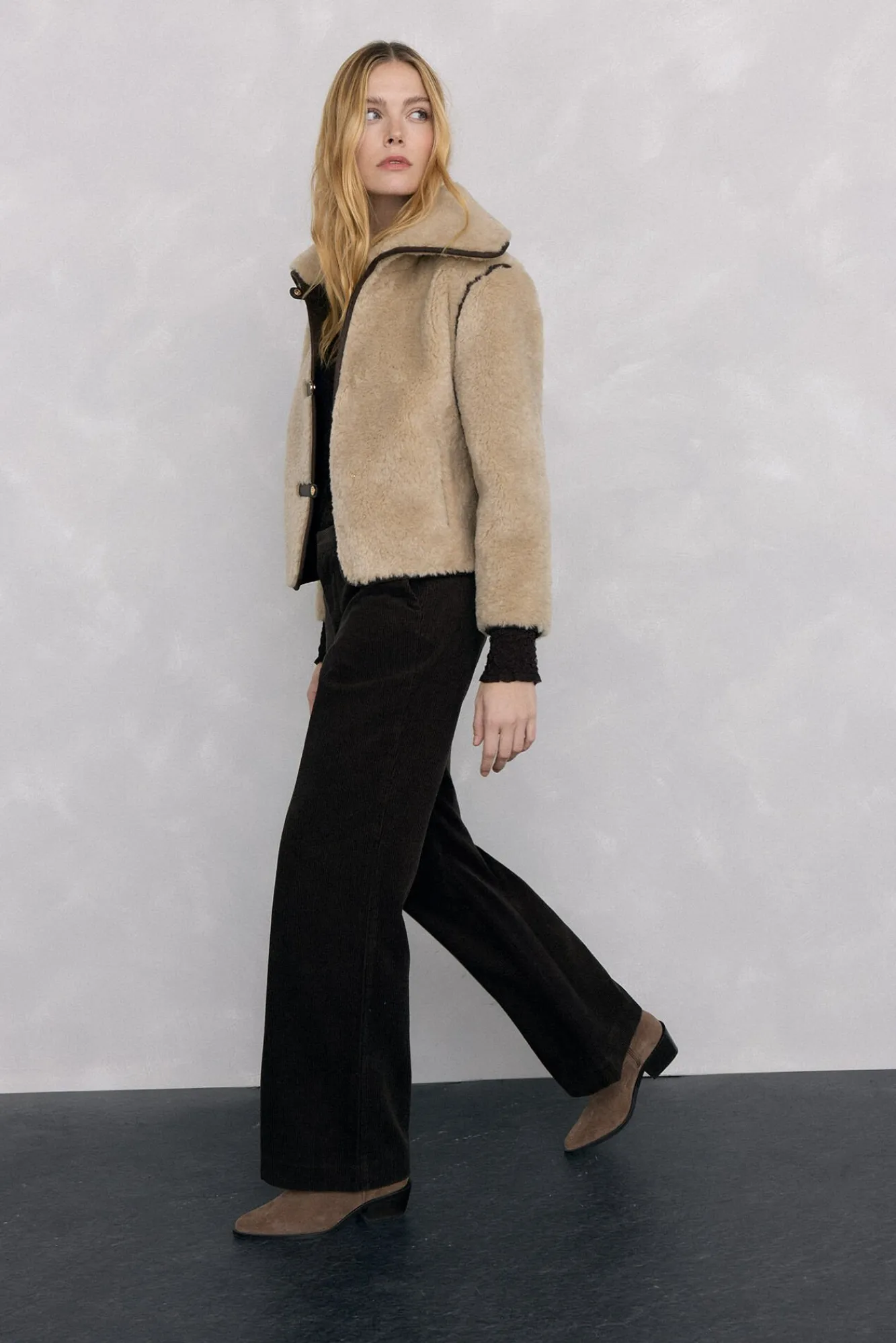 Mujer Pedro del Hierro Pantalones>Pantalones pana wide leg classic