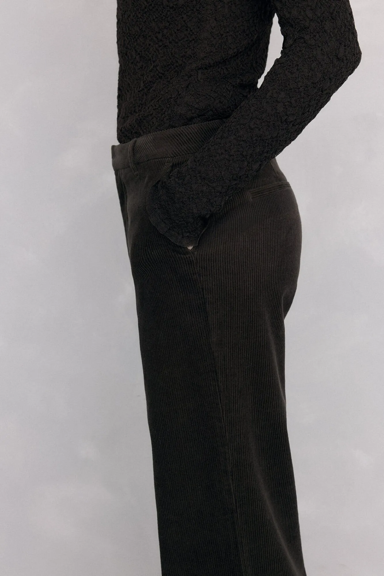 Mujer Pedro del Hierro Pantalones>Pantalones pana wide leg classic