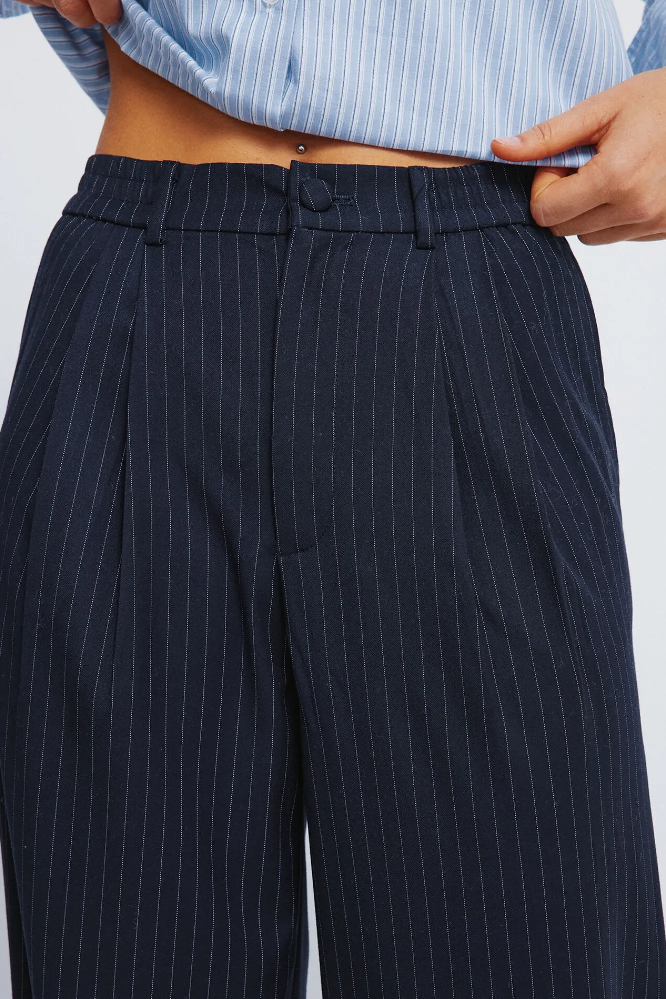 Mujer Springfield Pantalones>Pantalones pinzas goma cintura