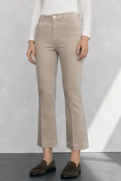 Mujer Pedro del Hierro Pantalones>Pantalones terciopelo flare cropped