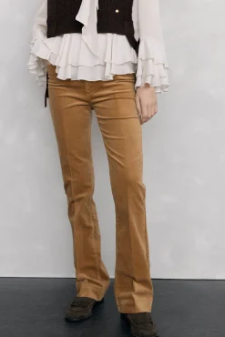 Mujer Pedro del Hierro Pantalones>Pantalones terciopelo push up flare