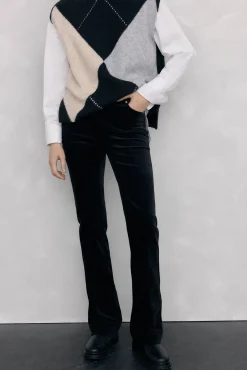 Mujer Pedro del Hierro Pantalones>Pantalones terciopelo push up flare