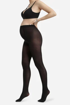 Mujer DIM Medias|Premamá>Panty negra opaca de maternidad 50 Deniers