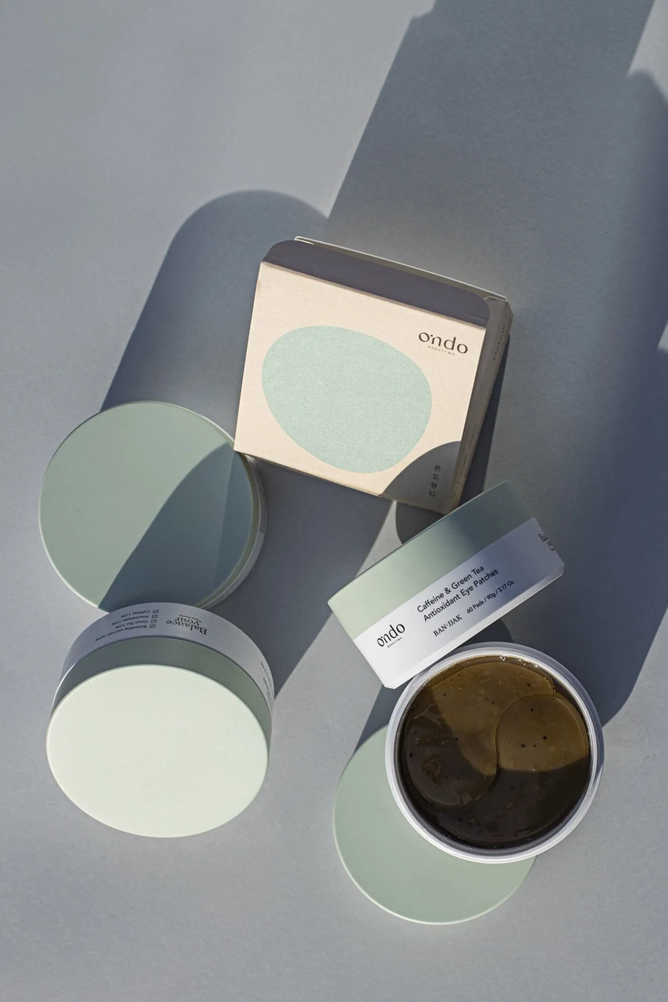 Ondo beauty 36.5 Cosmética Coreana|Cosmética Facial>Parches antioxidantes para ojos con cafeína y té verde