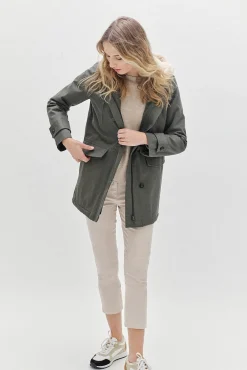 Mujer Caroll Chaquetas|Abrigos>Parka 100% algodón