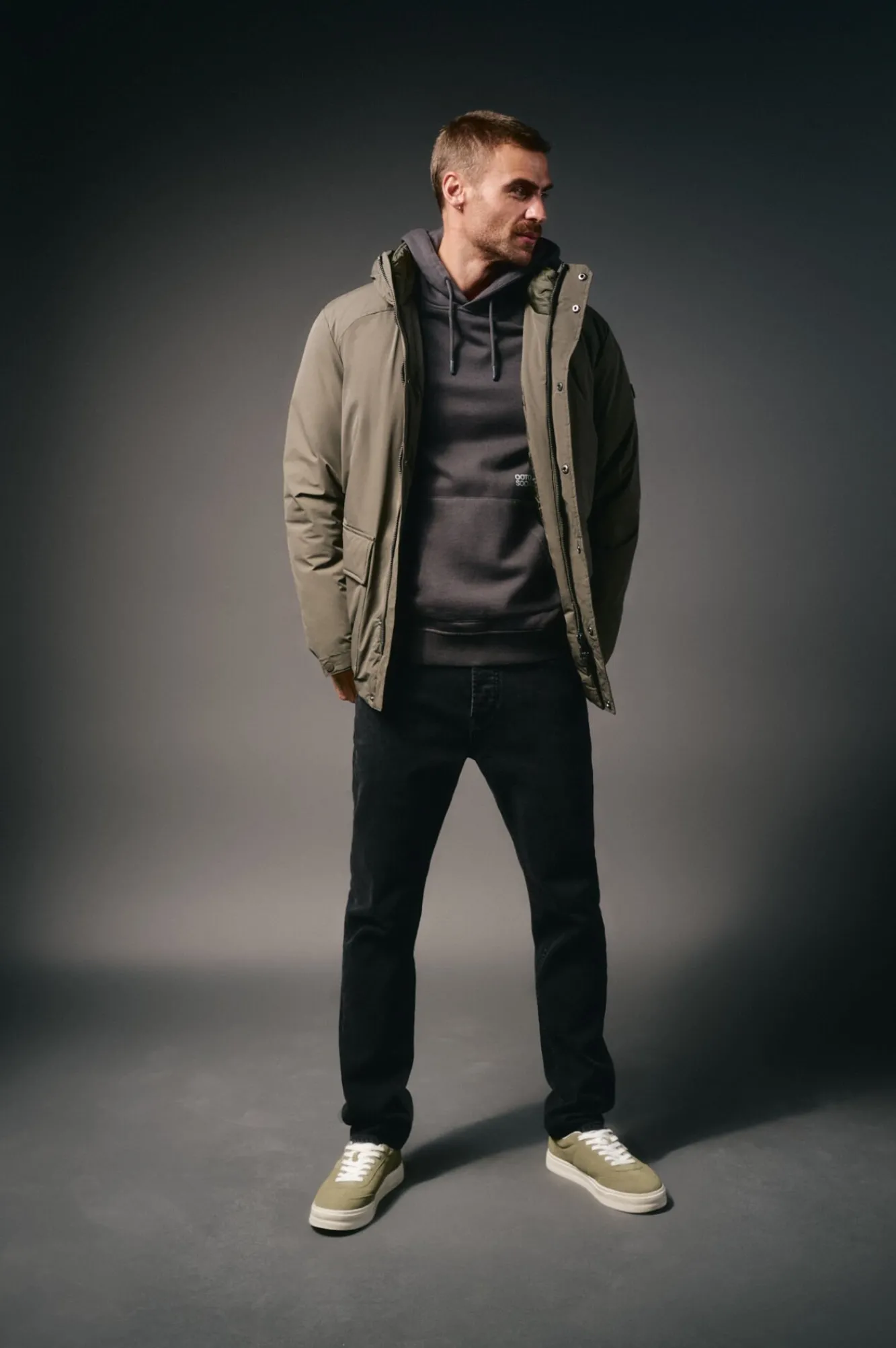 Hombre OOTO Abrigos>Parka acolchada capucha