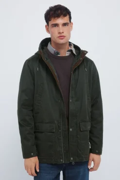 Hombre Springfield Abrigos>Parka algodón