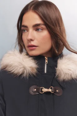 Mujer Springfield Abrigos>Parka capucha cierre metálico Sorona Aura