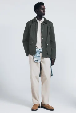 Hombre Springfield Abrigos>Parka corta cuello pana