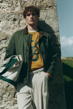 Hombre Springfield Abrigos>Parka corta cuello pana