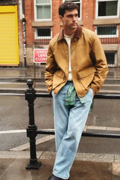 Hombre Springfield Abrigos>Parka corta cuello pana