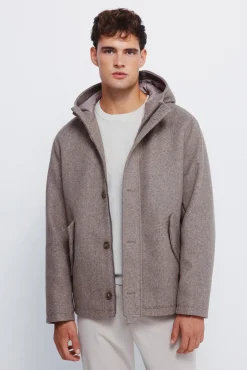 Hombre Springfield Abrigos>Parka corta efecto lana