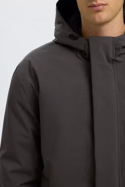 Hombre Selected Abrigos>Parka impermeable con capucha