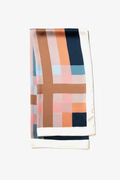 Mujer Vilanova Bufandas>Pañuelo Satinado Estampado Geométrico