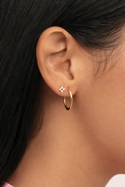 Mujer Singularu Joyería Y Bisutería>Pendiente Suelto Astrela Plata Baño Oro