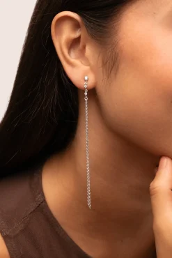 Mujer Singularu Joyería Y Bisutería>Pendientes Estrella Fugaz Plata