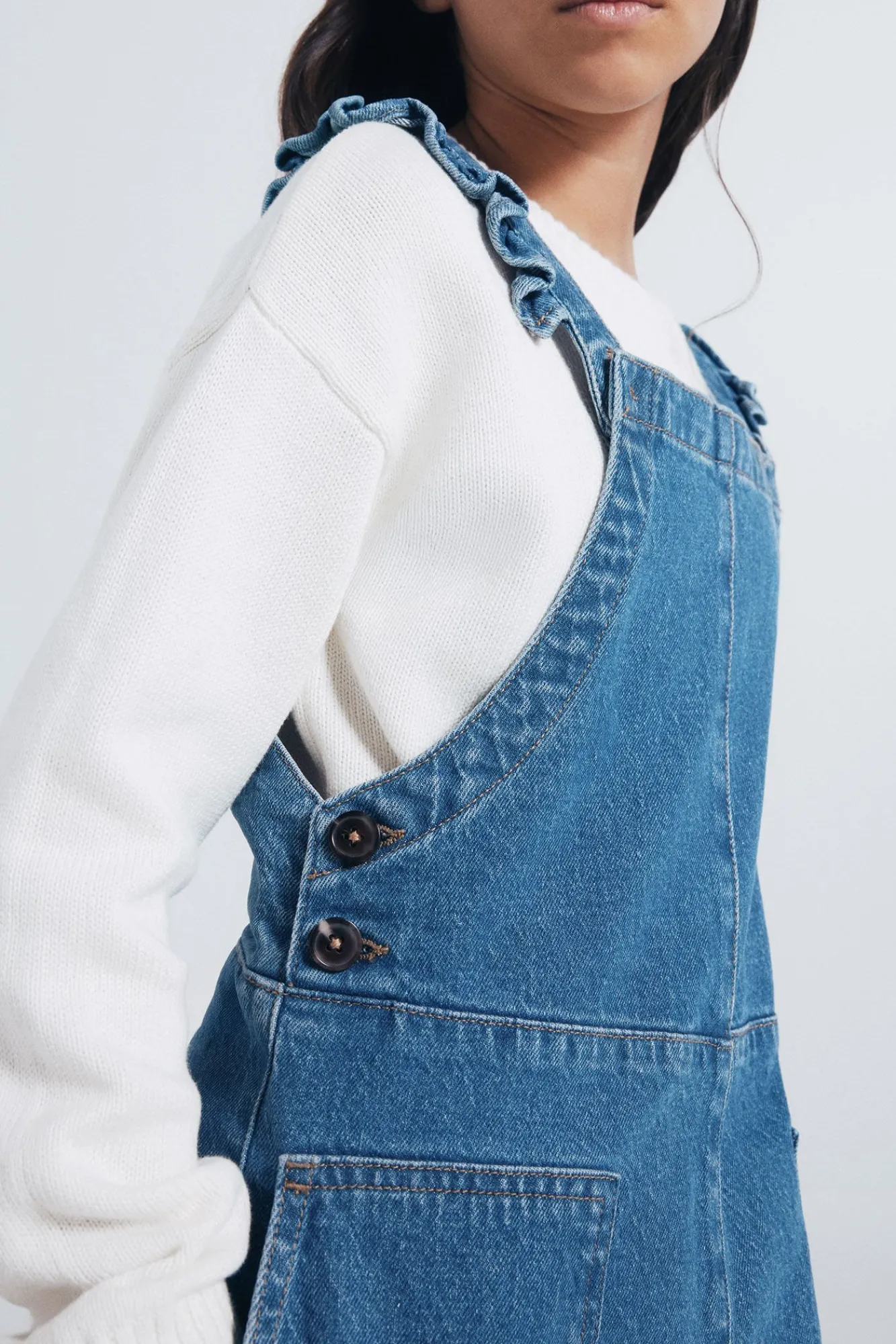 Niños Springfield Kids Vestidos>Peto largo vaquero niña