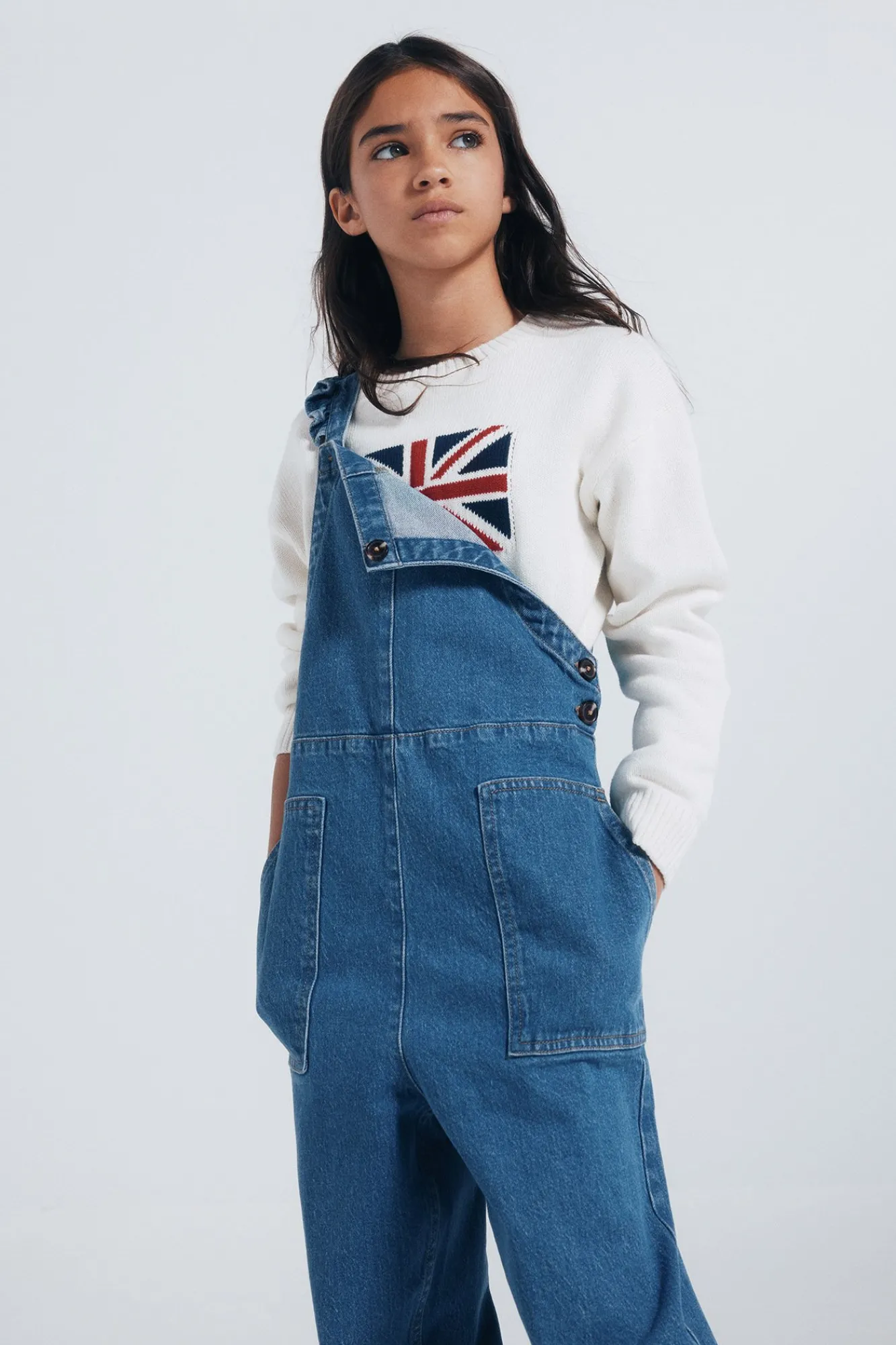 Niños Springfield Kids Vestidos>Peto largo vaquero niña