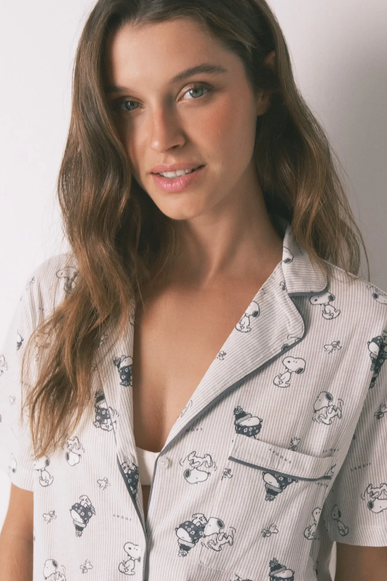 Mujer Women'secret Pijamas|Pijamas>Pijama camisero 100% algodón Snoopy