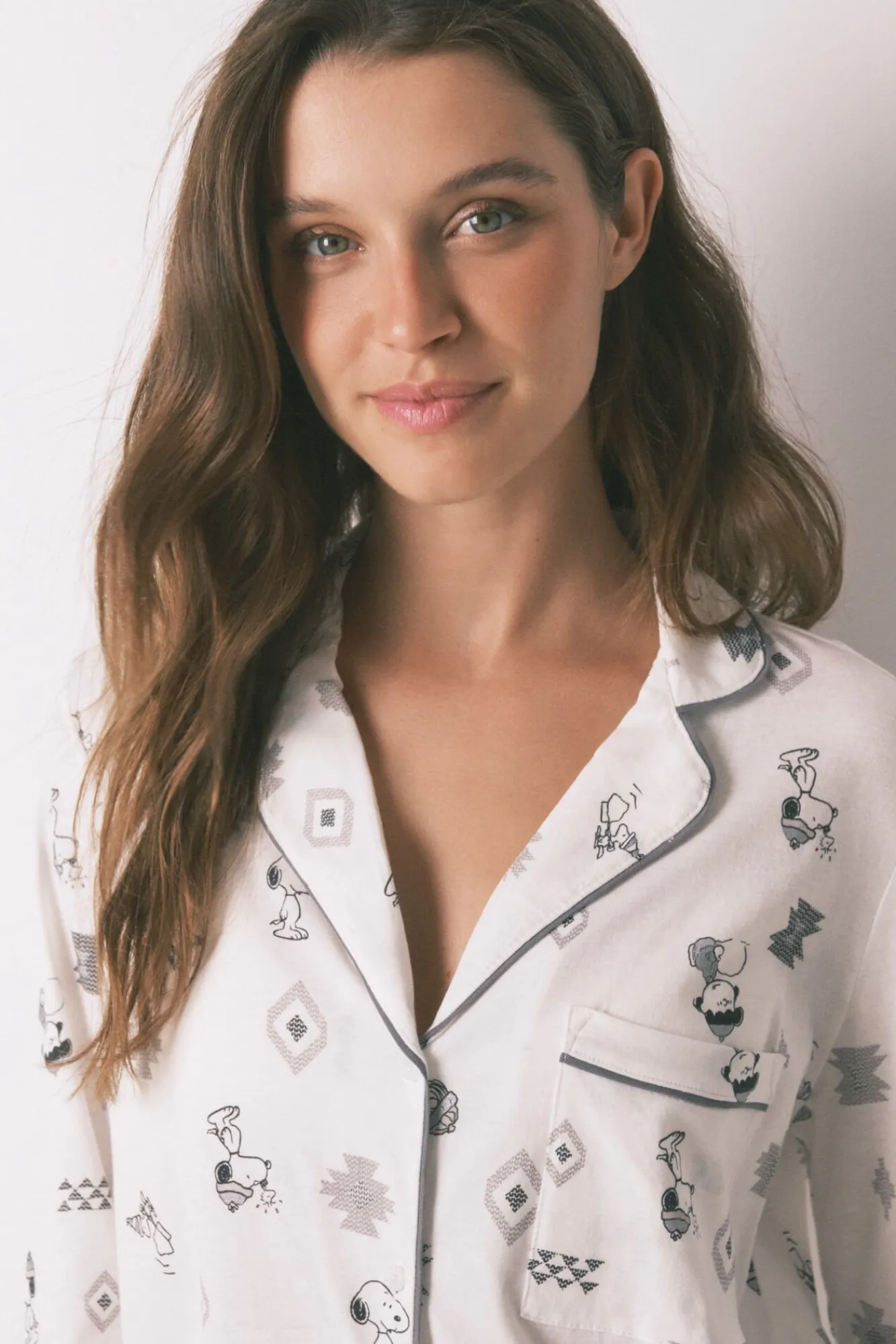 Mujer Women'secret Pijamas|Pijamas>Pijama camisero 100% algodón Snoopy