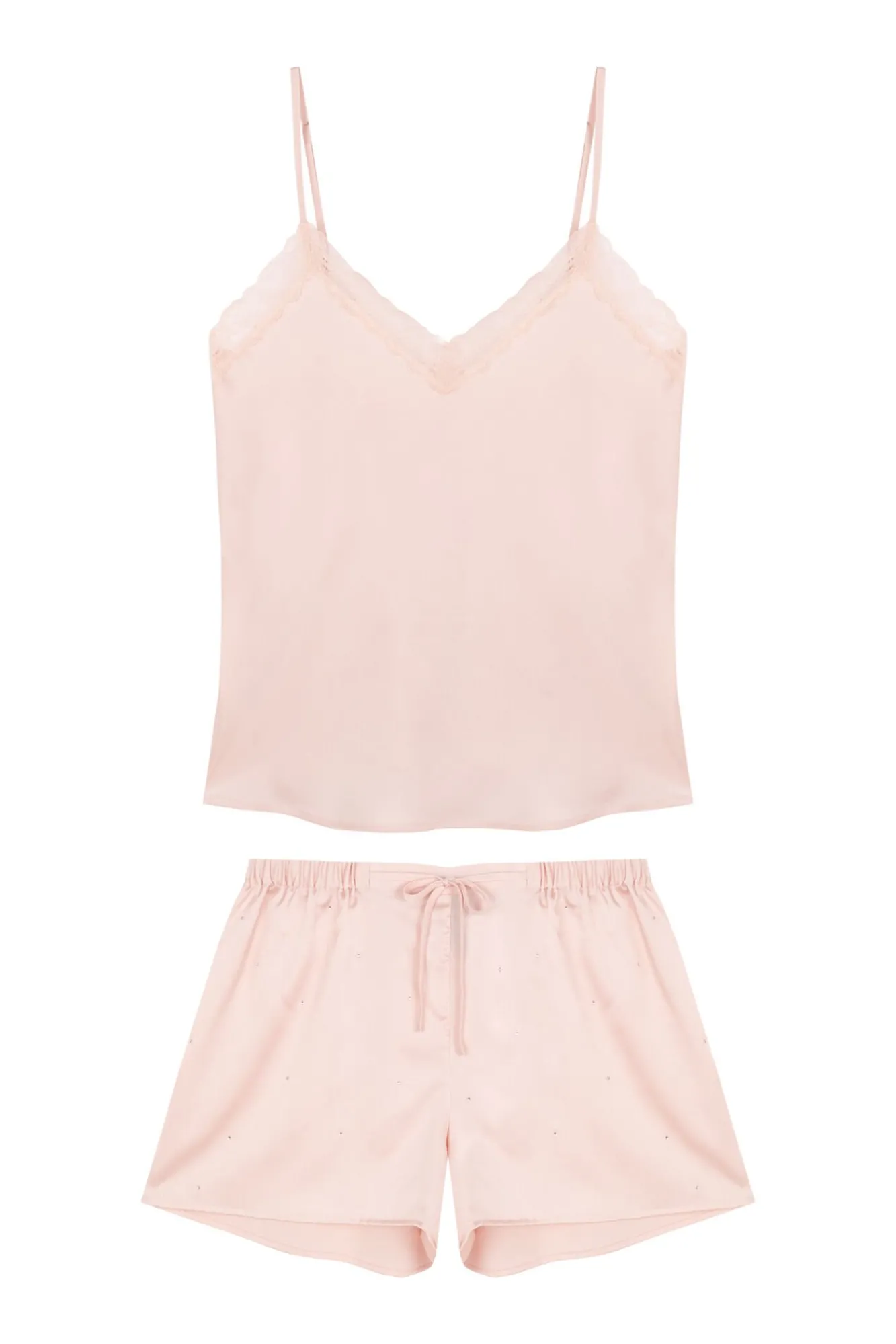 Mujer Women'secret Pijamas|Pijamas>Pijama corto satén encaje