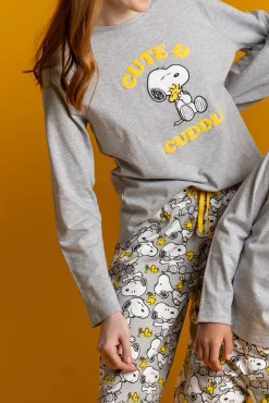 Mujer Admas Pijamas|Pijamas>Pijama Family Snoopy Funny para mujer