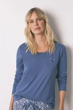 Mujer Women'secret Pijamas|Pijamas>Pijama largo 100% algodón print flores