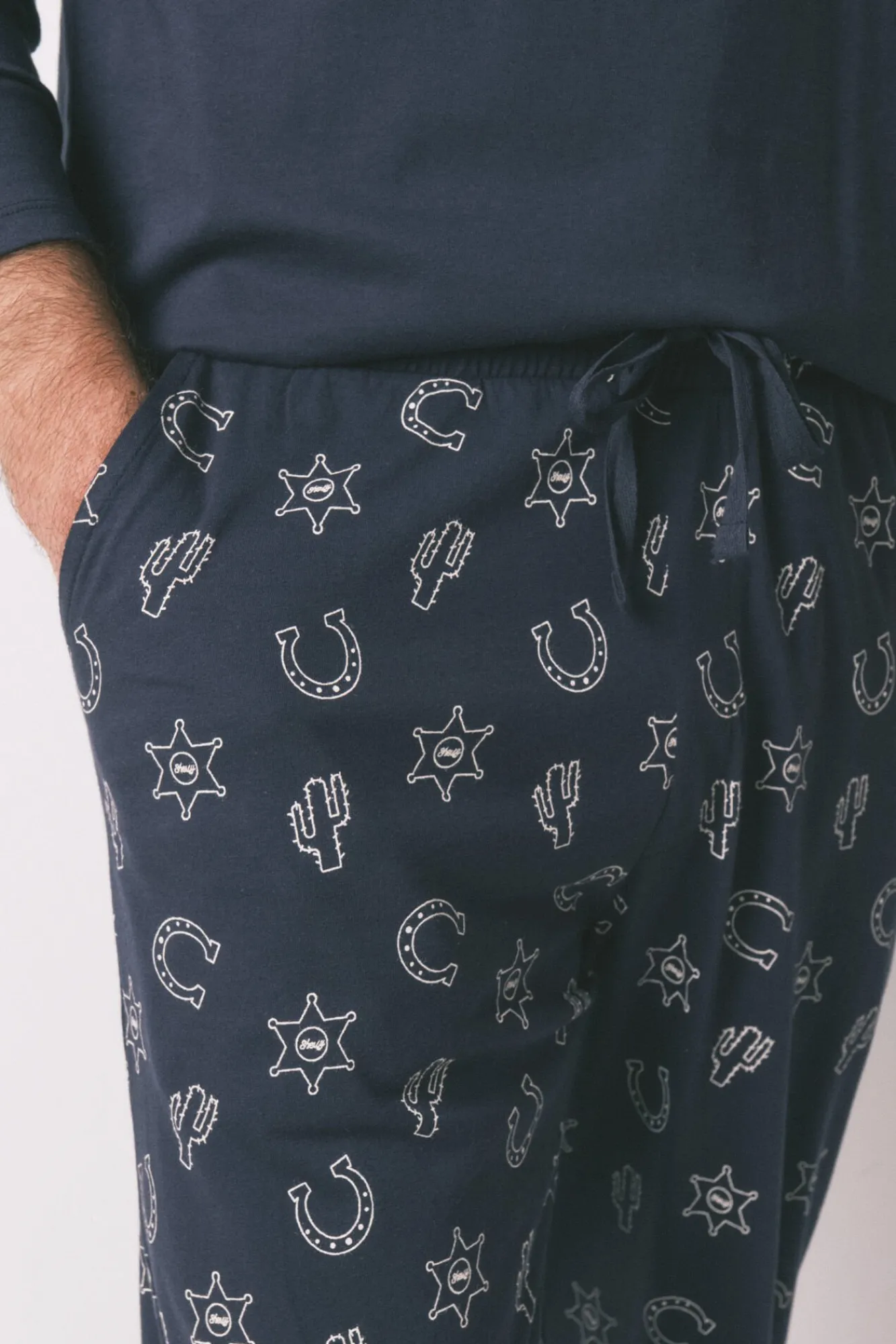 Hombre Women'secret Pijamas>Pijama largo 100% algodón country