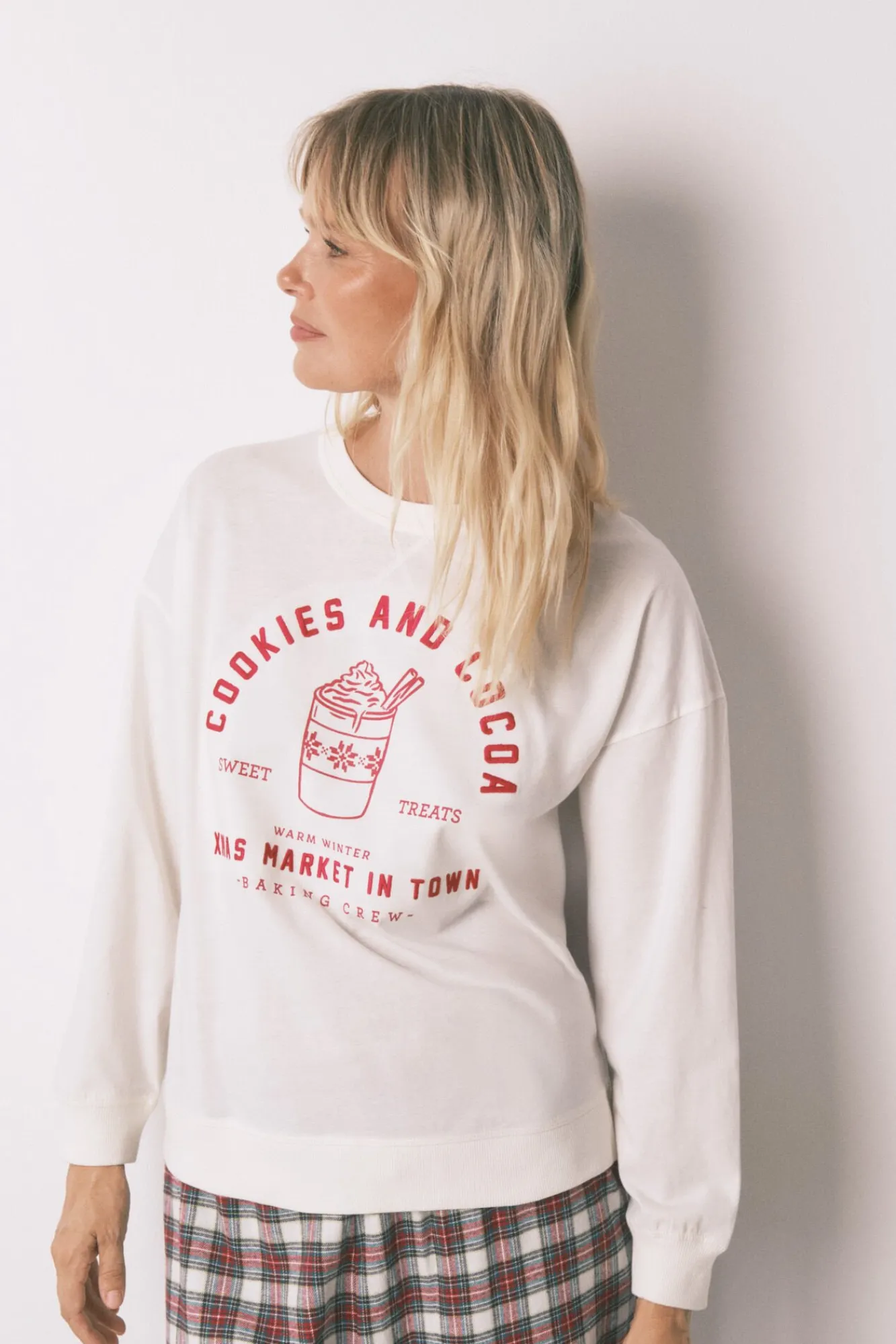 Mujer Women'secret Pijamas|Pijamas>Pijama largo 100% algodón cuadros