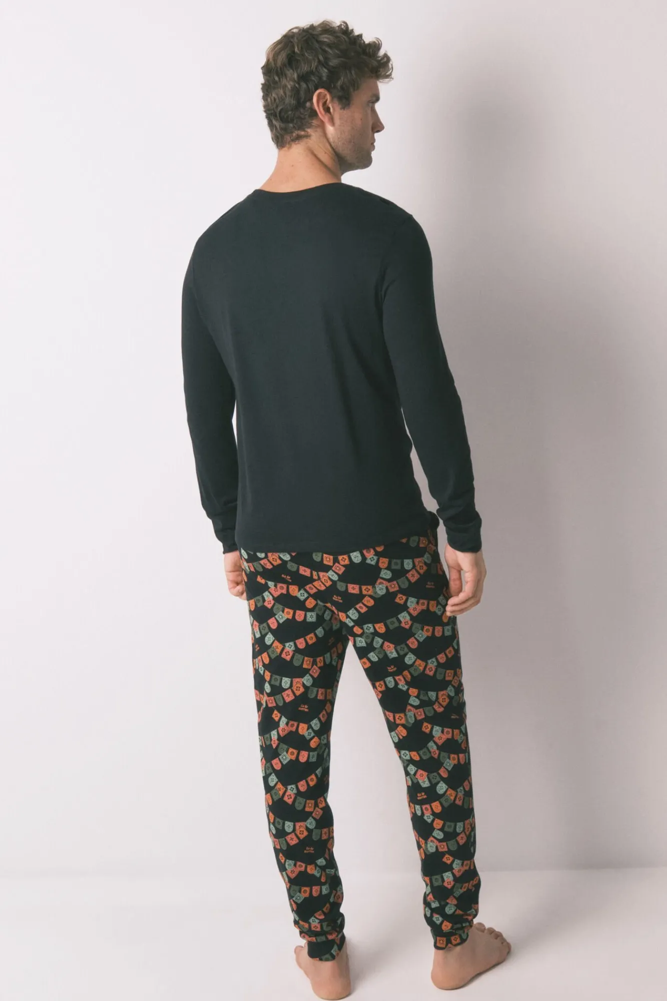 Hombre Women'secret Pijamas>Pijama largo 100% algodón "Día de muertos"