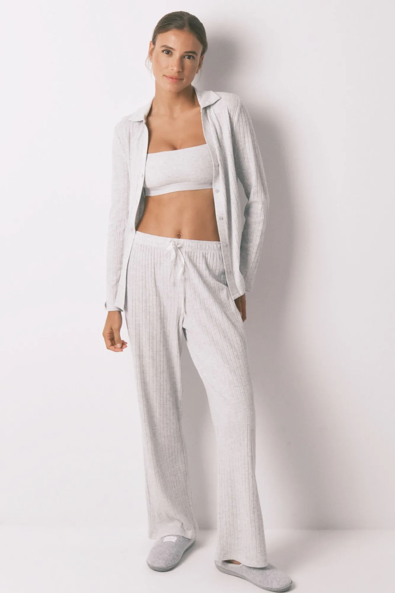 Mujer Women'secret Pijamas|Pijamas>Pijama largo algodón canalé