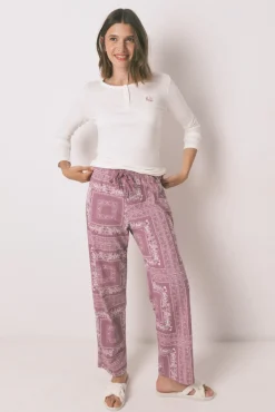 Mujer Women'secret Pijamas|Pijamas>Pijama largo algodón estampado flores