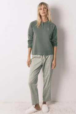 Mujer Women'secret Pijamas|Pijamas>Pijama largo algodón pantalón flores