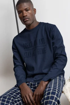 Hombre Admas Pijamas>Pijama largo cuadrospara hombre