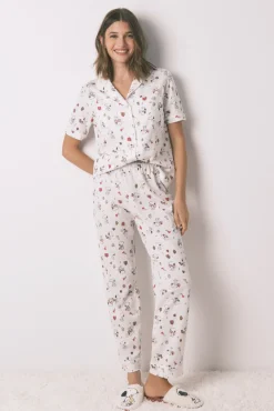 Mujer Women'secret Pijamas|Pijamas>Pijama largo camisero 100% algodón Snoopy
