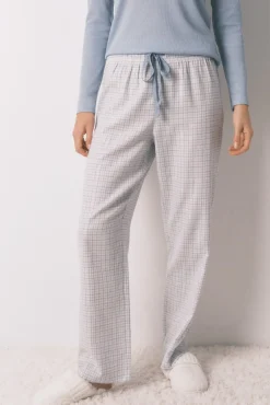 Mujer Women'secret Pijamas|Pijamas>Pijama largo cuadros efecto brillo