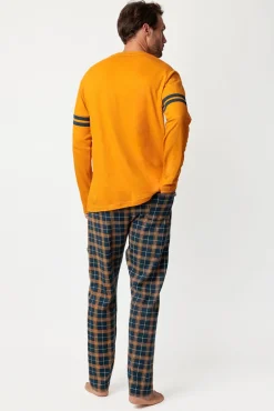 Hombre Admas Pijamas>Pijama largo cuadros Paddington para hombre