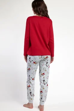 Mujer Admas Pijamas|Pijamas>Pijama largo estampado Alicia Wonderland mujer