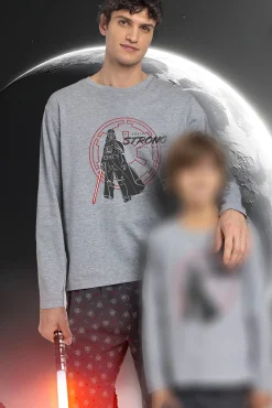 Hombre Admas Pijamas>Pijama largo estampado Star Wars para hombre