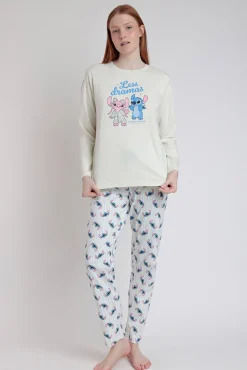 Mujer Admas Pijamas|Pijamas>Pijama largo Stitch para mujer