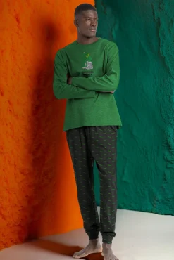 Hombre Admas Pijamas>Pijama largo Gustavo Muppets para hombre